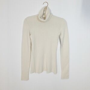 Inhabit Cream Turtleneck Sweater